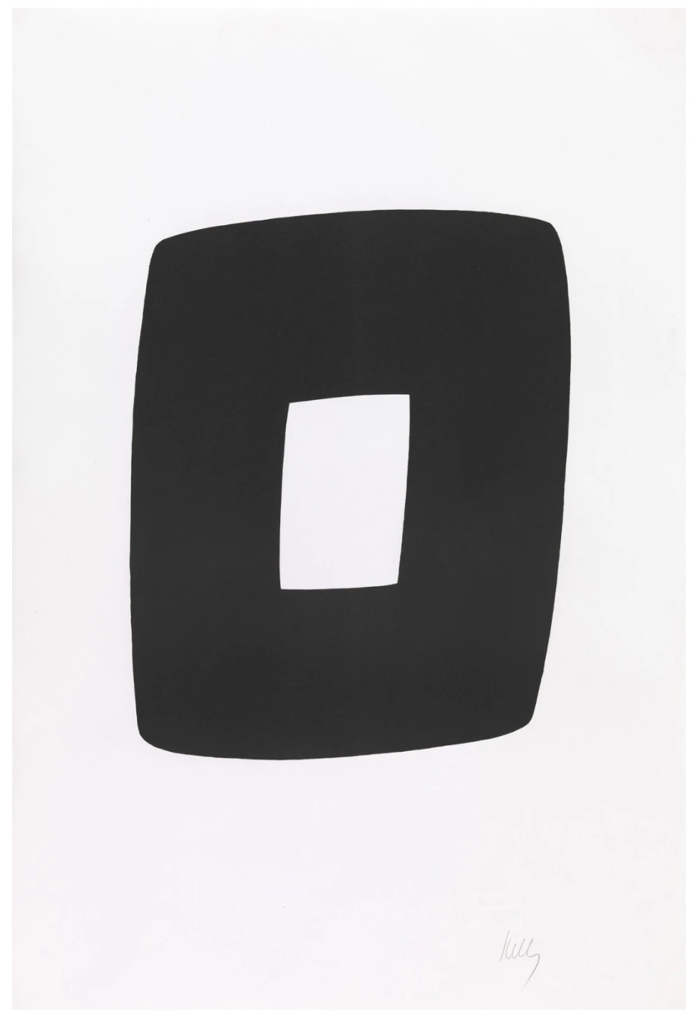 Black with White by Ellsworth Kelly